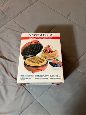 Nostalgia Orange MyMini Waffle Maker